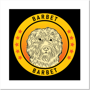 Barbet Dog Portrait Posters and Art